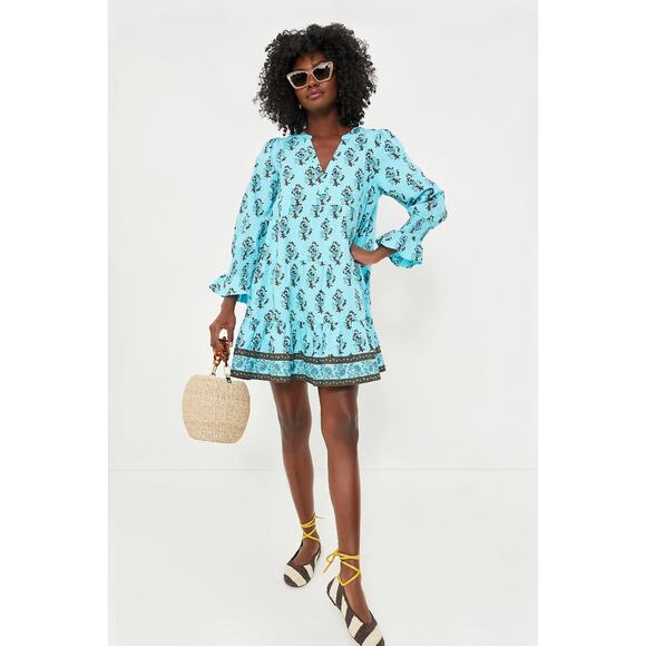 TUCKERNUCK Tropical Turquoise Bouquet Kenzo Coverup NWT  Size Medium - Picture 3 of 11